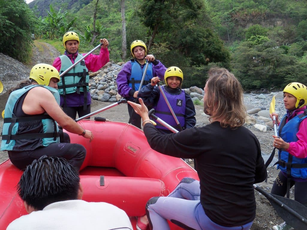 la sécurité en rafting
