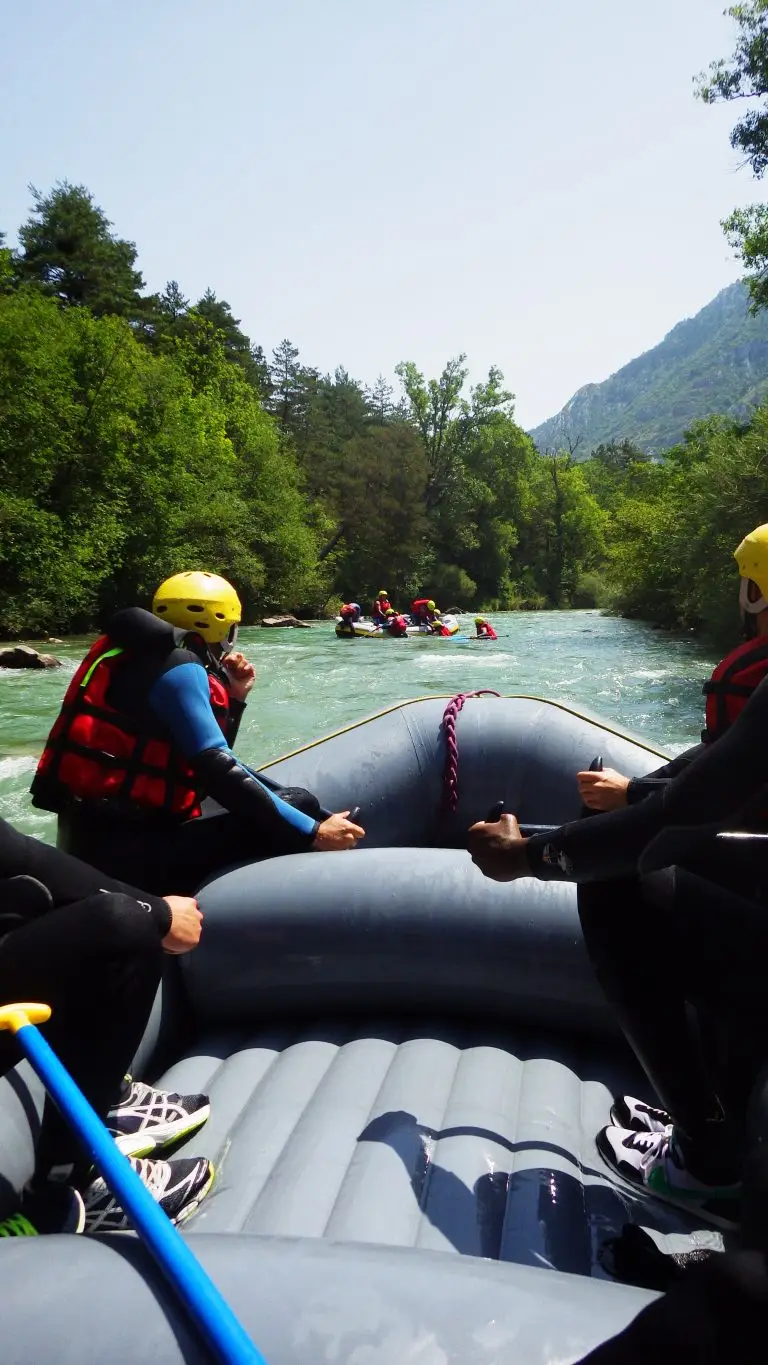 a safe rafting activity