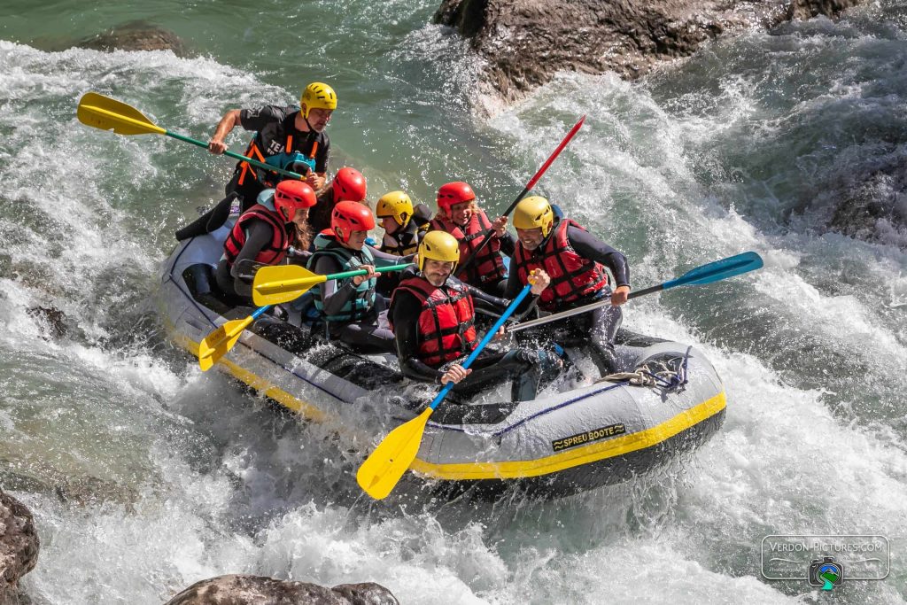 rafting dans les gorges du verdon
